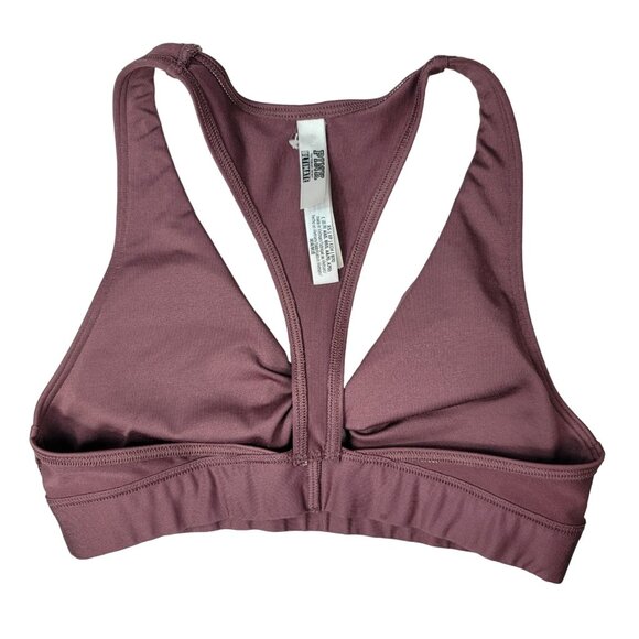 Victoria's Secret PINK Pullover Ultimate Sports Bra Mauve XS Twist Lightly Lined - Picture 7 of 10